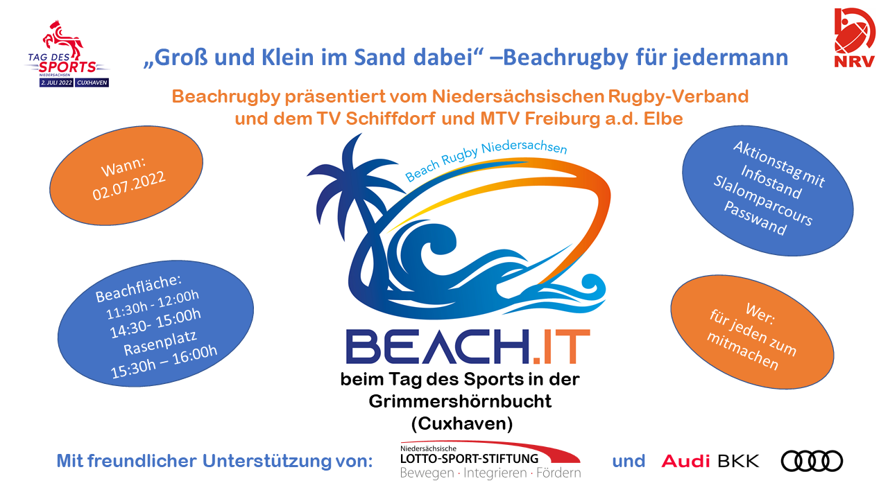 Tag des Sports 2022 mit Beach Rugby